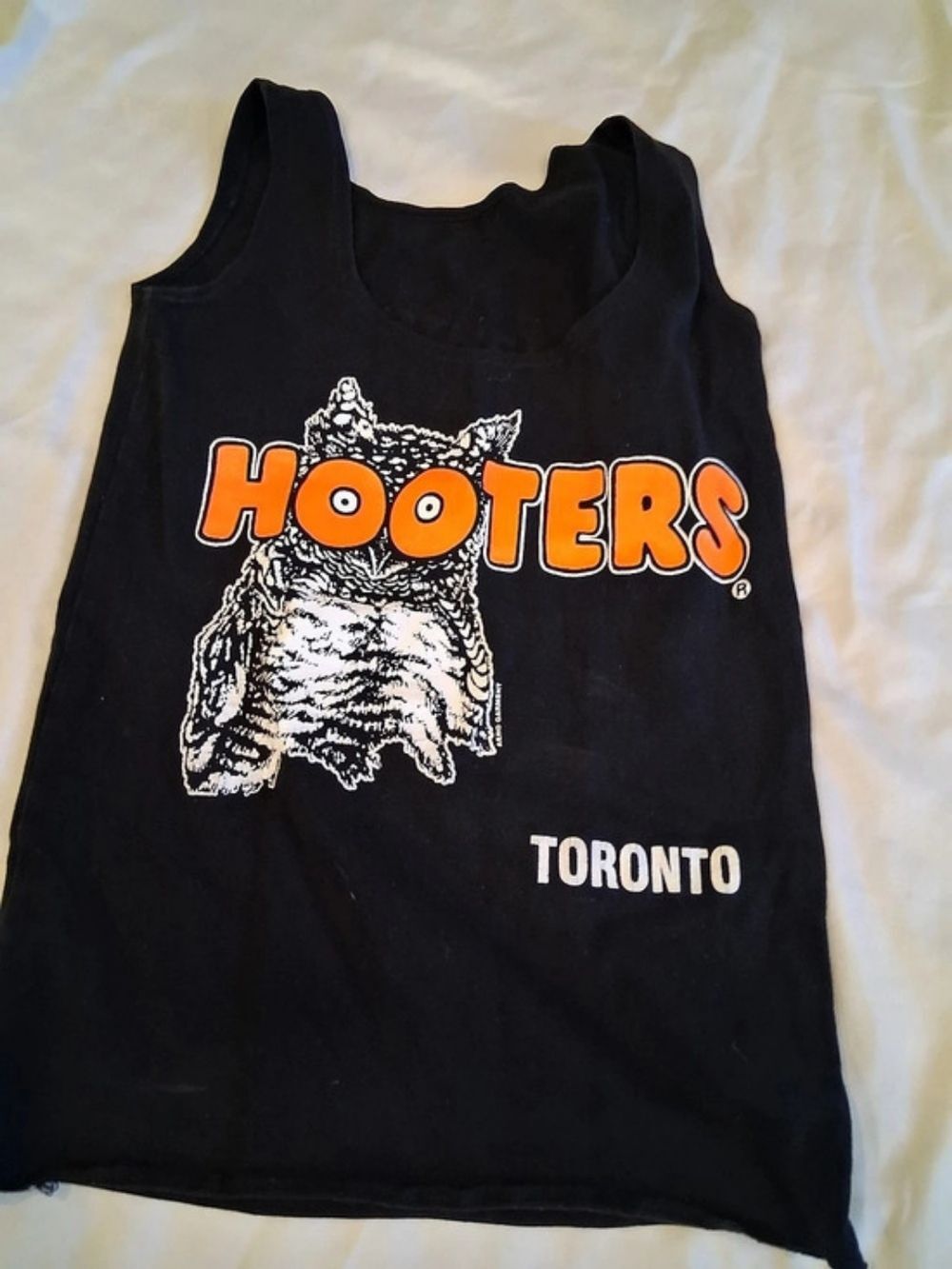 Iconic Hooters Toronto Owl Graphic Tank Graphic Tank Black XS original vintage 9